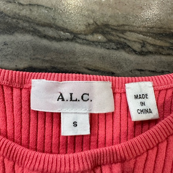 A.L.C Ashley Rib Knit High Neck Bodysuit (T3) - Picture 5 of 5
